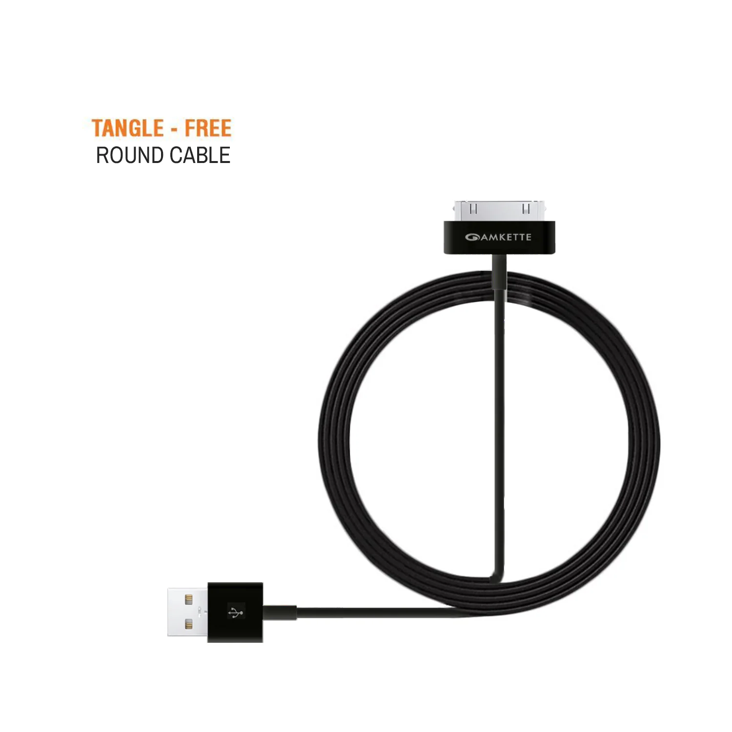 30 Pin iPhone/iPad Flat USB Cable (1.5m) - Image 5