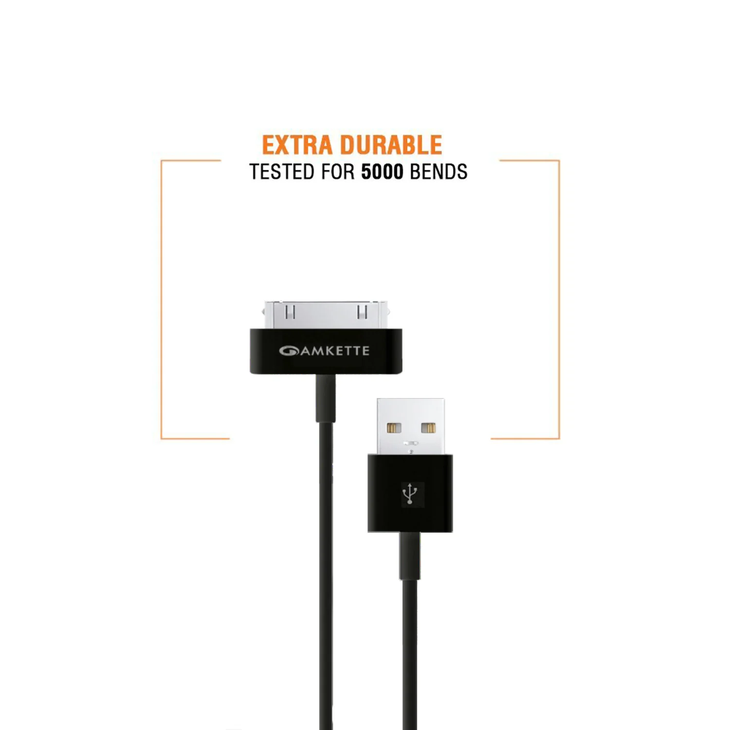 30 Pin iPhone/iPad Flat USB Cable (1.5m) - Image 6